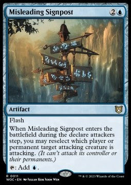 Misleading Signpost - Commander: Wilds of Eldraine (Rare) [WOC-11]