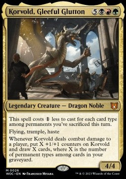 Korvold, Gleeful Glutton - Commander: Wilds of Eldraine (Mythic) [WOC-26]