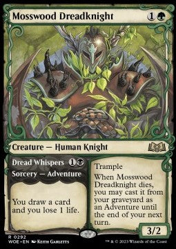 Mosswood Dreadknight // Dread Whispers - Wilds of Eldraine: Extras (Rare) [XWOE-292]
