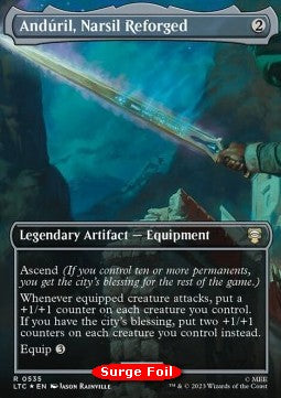 Andúril, Narsil Reforged (V.2) - The Lord of the Rings: Tales of Middle-earth Holiday Release (Rare) [LTRH-535]