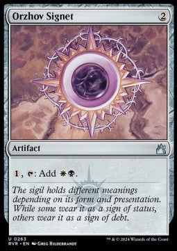 Orzhov Signet - Ravnica Remastered (Uncommon) [RVR-263]