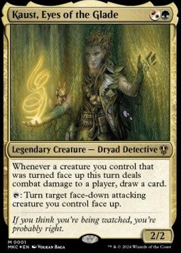 Kaust, Eyes of the Glade - Commander: Murders at Karlov Manor (Mythic) [MKC-1]