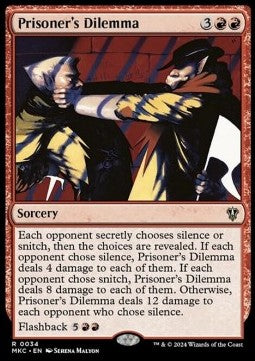 Prisoner's Dilemma - Commander: Murders at Karlov Manor (Rare) [MKC-34]
