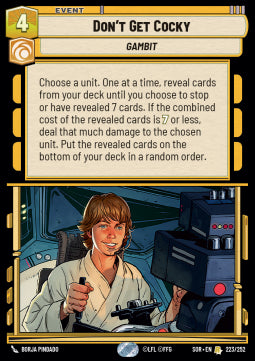 Don't Get Cocky - Spark of Rebellion (Rare) [SOR-223]