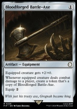 Bloodforged Battle-Axe - Universes Beyond: Fallout (Rare) [PIP-226]