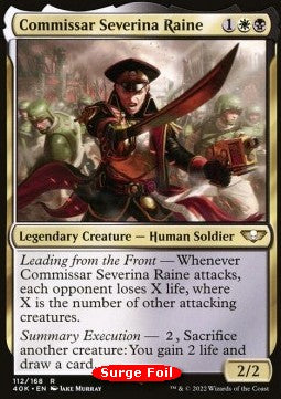 Commissar Severina Raine (V.2) - Universes Beyond: Warhammer 40,000 (Rare) [40K-112]