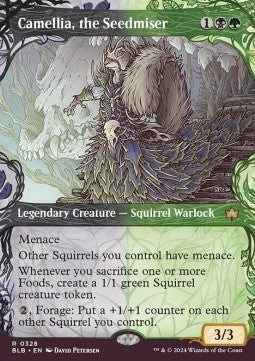 Camellia, the Seedmiser (V.1) - Bloomburrow: Extras (Rare) [XBLB-328]