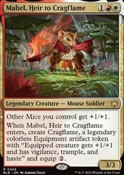 Mabel, Heir to Cragflame - Bloomburrow (Rare) [BLB-224]