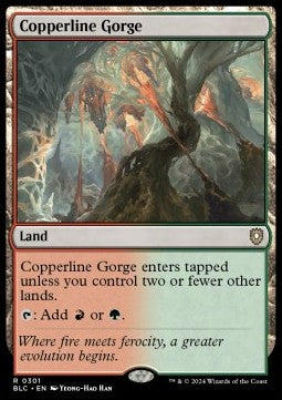 Copperline Gorge - Commander: Bloomburrow (Rare) [BLC-301]