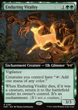 Enduring Vitality (V.1) - Duskmourn: House of Horror: Extras (Rare) [XDSK-381]