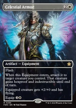 Celestial Armor (V.1) - Magic: The Gathering Foundations: Extras (Rare) [XFDN-295]