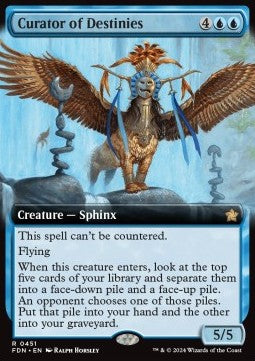 Curator of Destinies (V.3) - Magic: The Gathering Foundations: Extras (Rare) [XFDN-451]