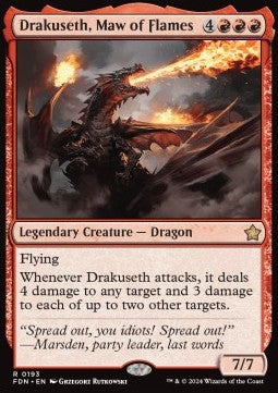 Drakuseth, Maw of Flames - Magic: The Gathering Foundations (Rare) [FDN-193]