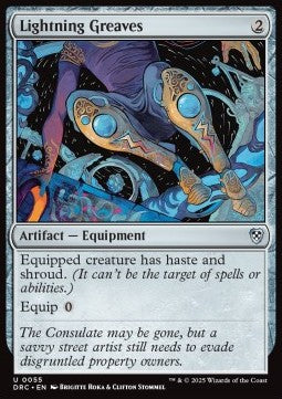 Lightning Greaves - Commander: Aetherdrift (Uncommon) [DRC-55]