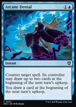 Arcane Denial - Commander: Aetherdrift (Common) [DRC-70]