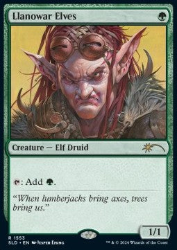 Llanowar Elves - Secret Lair Drop Series: Winter Superdrop 2025 (Rare) [SLDW25-1553]