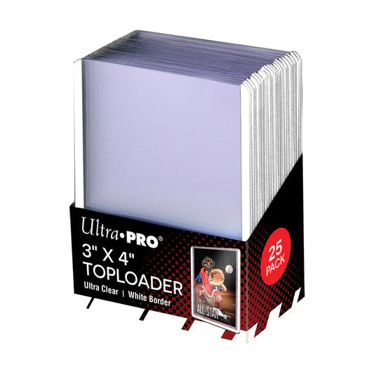 Ultra Pro - 3" x 4" White Border Toploaders 25ct
