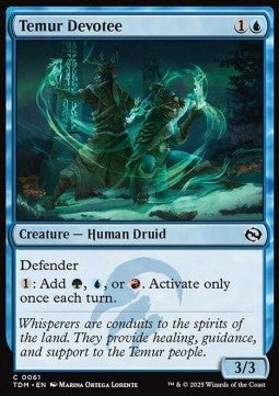 Temur Devotee - Tarkir: Dragonstorm (Common) [TDM-61]