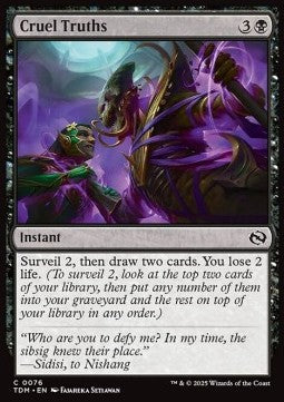 Cruel Truths - Tarkir: Dragonstorm (Common) [TDM-76]