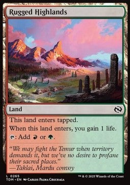 Rugged Highlands - Tarkir: Dragonstorm (Common) [TDM-265]