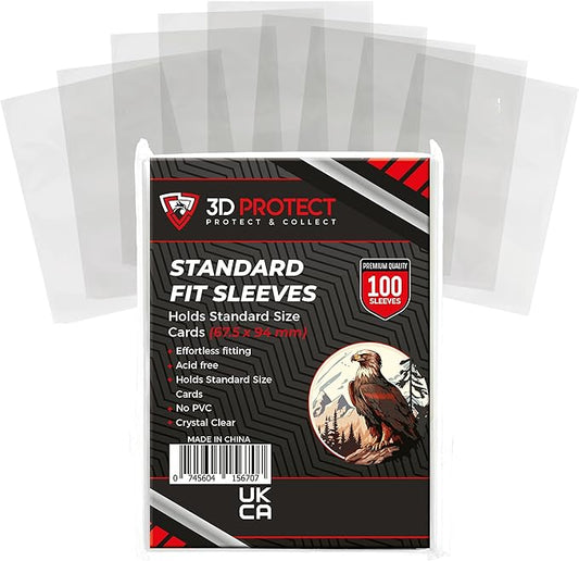 3D Protect - Tight Fit Sleeves Standard Size (100 PK)