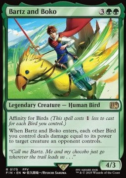 Bartz and Boko - Magic: The Gathering - FINAL FANTASY (Rare) [FIN-175]