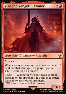 Vincent, Vengeful Atoner - Commander: FINAL FANTASY (Rare) [FIC-64]