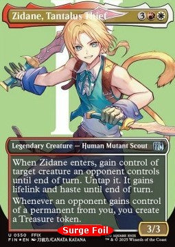 Zidane, Tantalus Thief (V.3) - Magic: The Gathering - FINAL FANTASY: Extras (Uncommon) [XFIN-550]