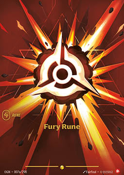 Fury Rune (V.2 - Showcase) - Origins (Showcase) [OGN-007a]
