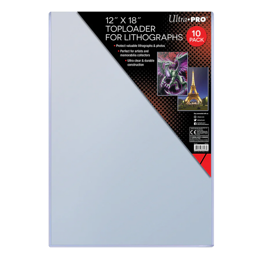Ultra Pro - 12” x 18” toploader for lithographs