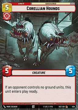 Corellian Hounds (V.1) - Secrets of Power: Extras (Common) [XSEC-434]