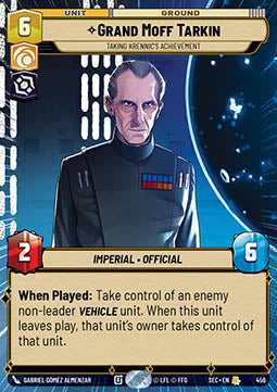 Grand Moff Tarkin, Taking Krennic's Achievement (V.1) - Secrets of Power: Extras (Rare) [XSEC-456]