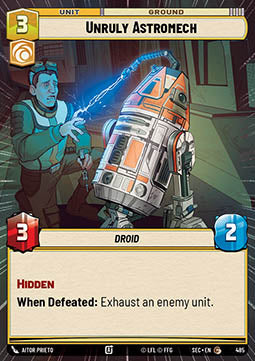 Unruly Astromech (V.1) - Secrets of Power: Extras (Common) [XSEC-485]