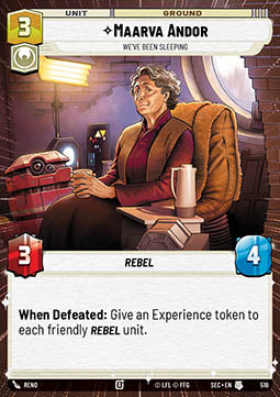 Maarva Andor, We've Been Sleeping (V.1) - Secrets of Power: Extras (Uncommon) [XSEC-516]