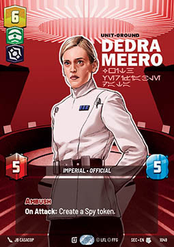 Dedra Meero, With Verifiable Data (V.2) - Secrets of Power: Extras (Uncommon) [XSEC-1049]