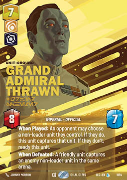 Grand Admiral Thrawn, Grand Schemer (V.2) - Secrets of Power: Extras (Legendary) [XSEC-1054]