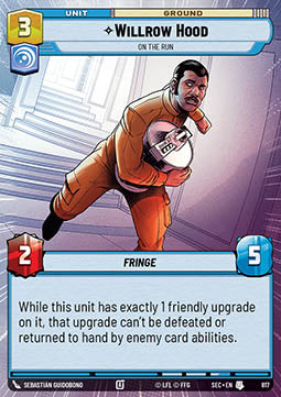 Willrow Hood, On the Run (V.2) - Secrets of Power: Extras (Uncommon) [XSEC-817]