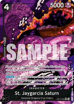 St. Jaygarcia Saturn (OP13-083) (V.2) - Carrying on his Will (Alternate Art) [OP13-083]