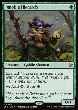 Ignoble Hierarch - Commander: Lorwyn Eclipsed (Rare) [ECC-52]