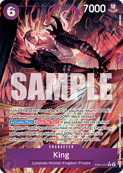 King (EB04-031) (V.2) - The Azure Sea's Seven (Alternate Art) [OP14-EB04-031]