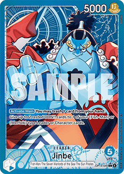 Jinbe (OP14-040) (V.2) - The Azure Sea's Seven (Alternate Art) [OP14-040]