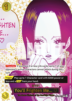 You'll Frighten Me...  (OP14-118) (V.2) - The Azure Sea's Seven (Alternate Art) [OP14-118]