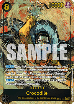 Crocodile (OP14-120) (V.2) - The Azure Sea's Seven (Alternate Art) [OP14-120]