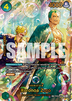 Roronoa Zoro (PRB02-006) - The Azure Sea's Seven (Special Rare) [OP14-PRB02-006]