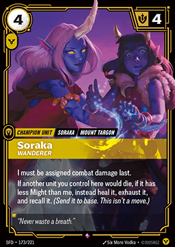 Soraka, Wanderer (V.1 - Rare) - Spiritforged (Rare) [SFD-173]