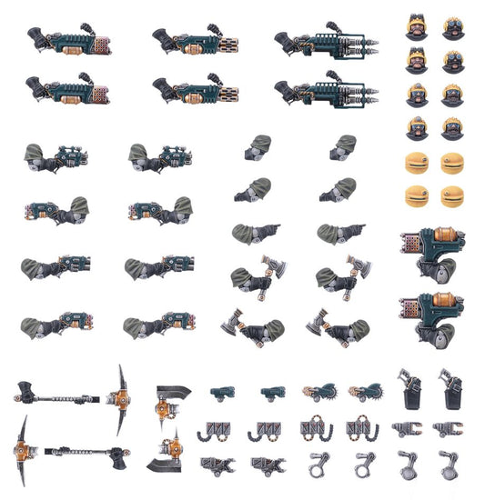 Warhammer 40,000 Ironhead Squat Prospectors Weapons & Upgrades