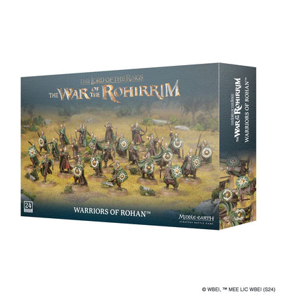 Box for 'War of the Rohirrim' with figures and text on a white background