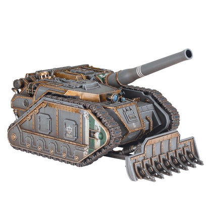 Model of a futuristic tank with detailed design on a white background