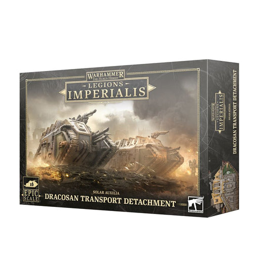 Warhammer Legions Imperialis Dracosan Transport Detachment box on a white background