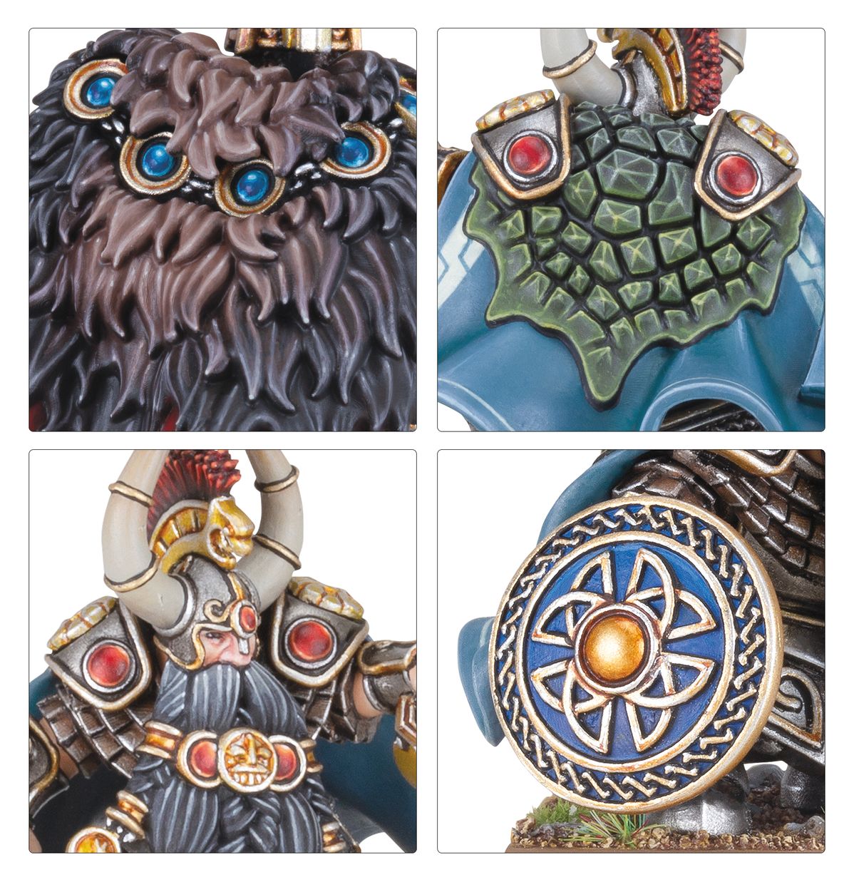 DWARF/M/H: DWARF LORDS W/SHIELDBEARERS